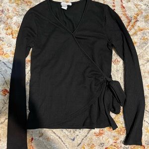 Black long sleeve blouse